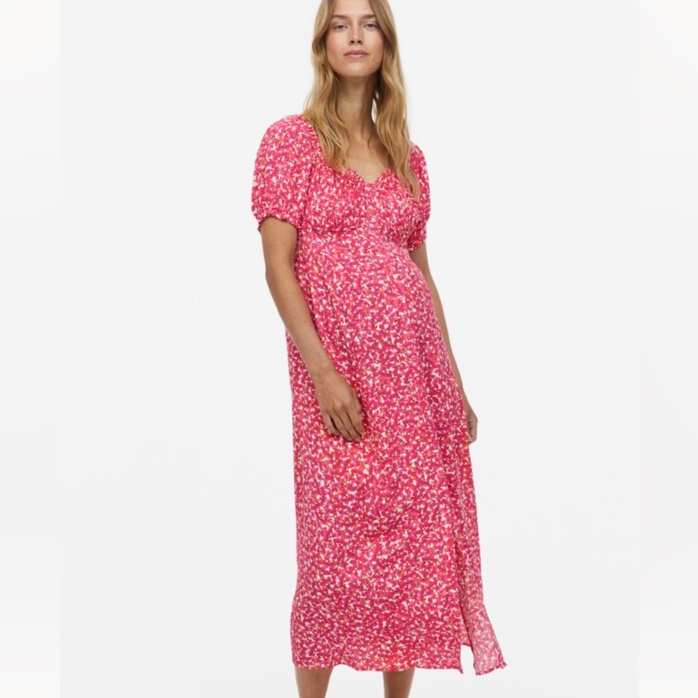H&M pink maternity dress S